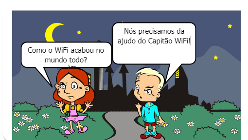 No ano de 2018, o WiFi do mundo todo acabou, para resolver esse problema, as crianças da Nave do Conhecimento chamam o CAPITÃO WIFI!!!!!!