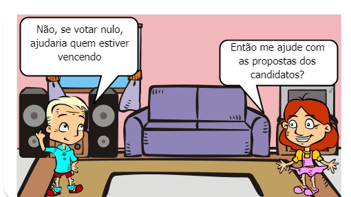 Neste gibi irá mostrar que você deverá estudar os políticos muito bem antes de votar neles, pois nem sempre eles são o que nós pensávamos 