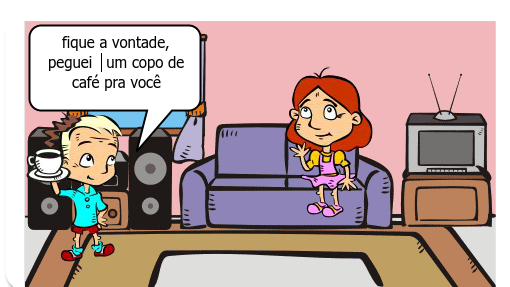 A Julia e o Pedro se conhecem em uma pracinha e ficaram amigos...