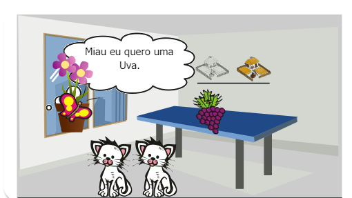 historia de dois gatos que gostam de uvas...