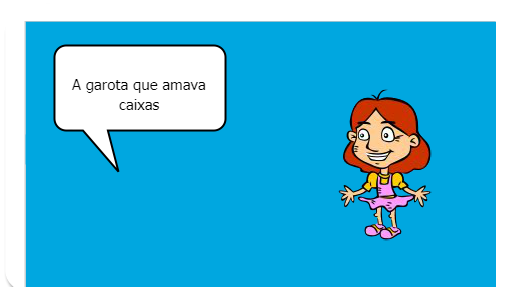 Fafá era uma menina que colecionava caixas. Certo dia ficou muito triste pois não conseguia mais caixas. Eis então que Mel, sua fiel escudeira ajudou-a a encontrar caixas novinhas!