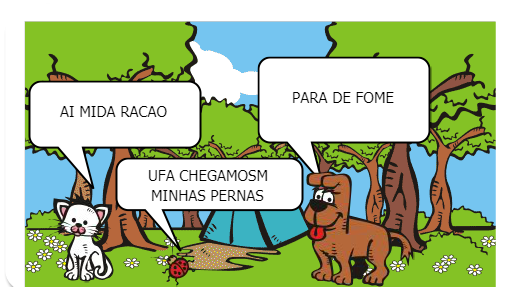 Diversos animais e suas aventuras na cidade.