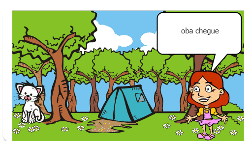 Conta as aventuras de uma  menina chamada Carol no acampamento de férias.