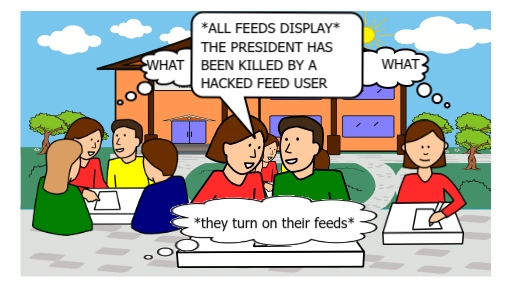 This is 2021 year 11's ground-breaking project: a graphic-novel adaptation of Nick Clark Windo's 2019 'The Feed.'
Come and dive into a world where mankind and machines are one and where people have to struggle to become human again. What would you sacrifice to be offline again? 