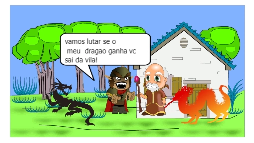 o dia que o galo me encarou