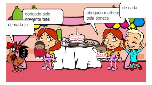 a festa de aniversario de julia e maria