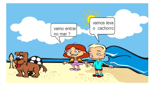 o dia que eu foi para a praia .