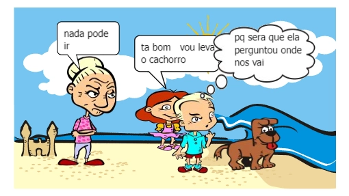 o dia que eu foi para a praia .