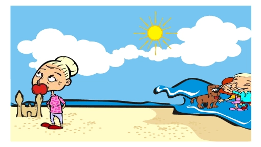 o dia que eu foi para a praia .