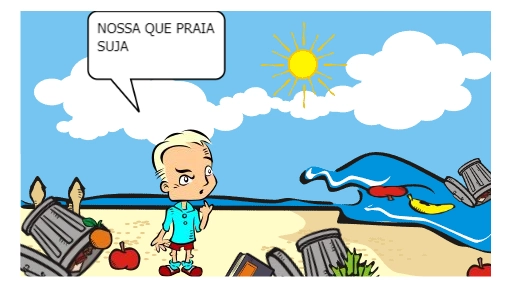 pessoas limpando a praia