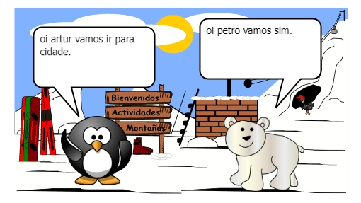 pinguim que queria i para cidade