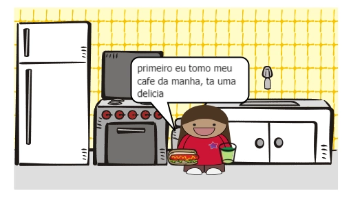 minha rotina em casa.