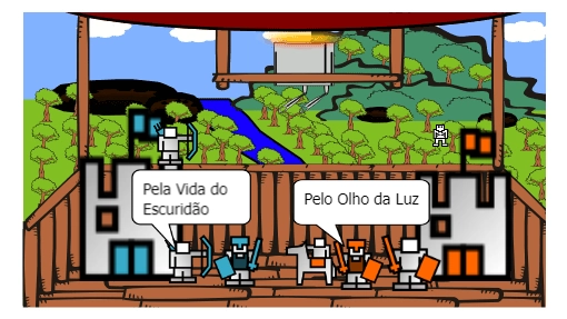 Escuridão vs Olho da Luz