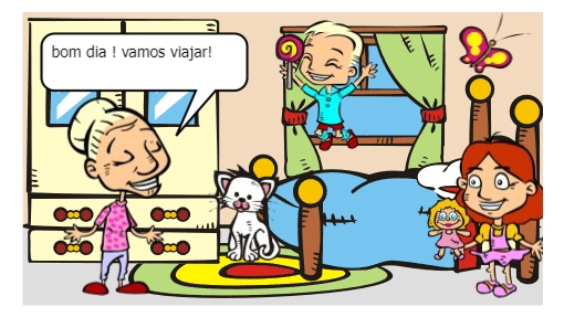 uma familia que viaja em busca de aventuras de suspece.        