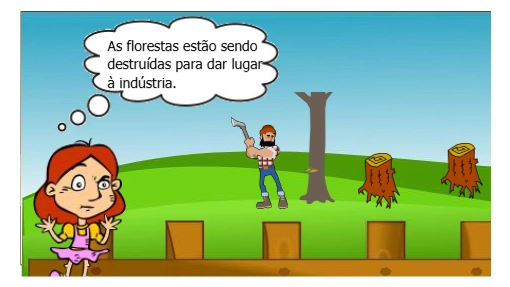 A indústria está crescendo mas ao custo do meio ambiente. 