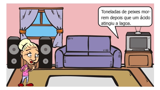 HQ que esclarece uma discussão entre um neto e seu avô sobre a relação entre Química e o Meio Ambiente.