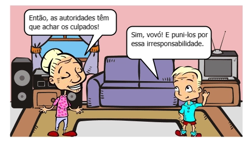 HQ que esclarece uma discussão entre um neto e seu avô sobre a relação entre Química e o Meio Ambiente.