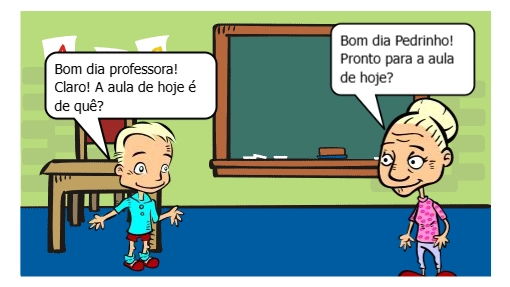 Uma professora e um alio conversam sobre meio ambiente, química e sociedade.