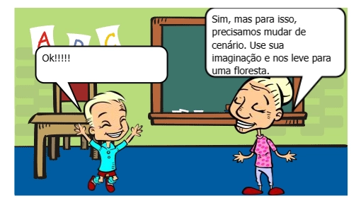 Uma professora e um alio conversam sobre meio ambiente, química e sociedade.