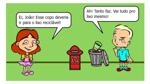 Despertar o raciocínio para os desperdícios e como isso impacta o meio ambiente 