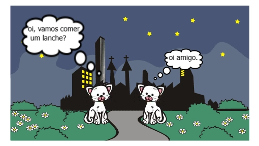 Os Gatos da Vizinhança à Noite