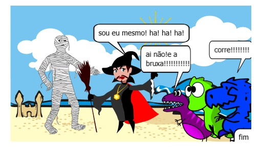 dinossauros na praia!