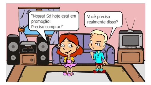 Bia está navegando em uma plataforma de compras e aparece uma promoção na tela.