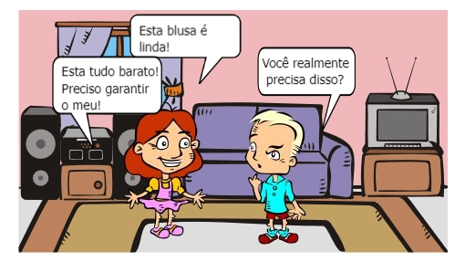 Aparecem vários produtos na tela: roupas, maquiagem, acessórios e objetos para casa.

